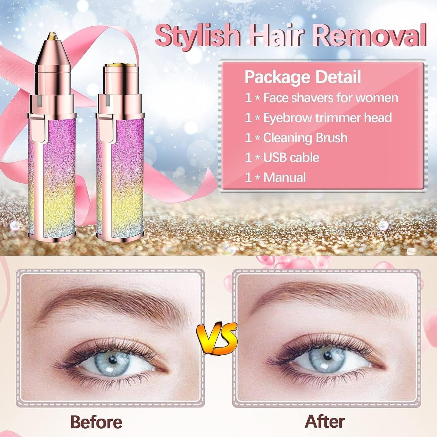 2 in 1 Electric Eyebrow Trimmer