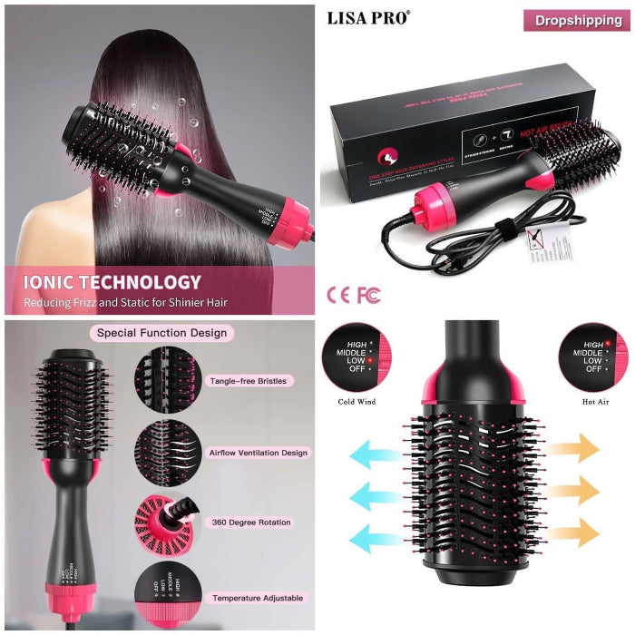 Multifunction Hair Straightener Brush